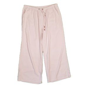 Eileen Fisher NWT Silk Noil Off White Coastal Grandma Pants Sz. Medium